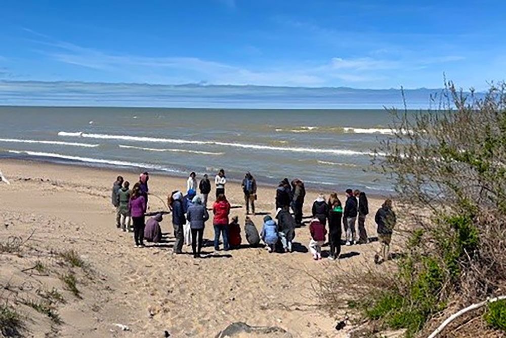 Lake Huron became a classroom for students in April of 2025.