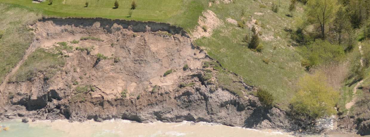 Be aware of natural hazards along shoreline.